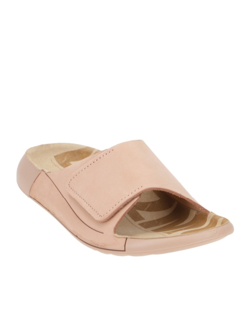 Ecco 2nd Cozmo One-Band Suede Leather Slide Sandals, Size 7-7.5